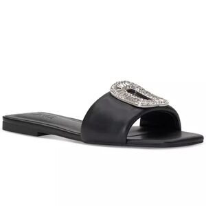 I.N.C. International Concepts Women's Paden Flat Sandals Black New In Box Sz 9.5